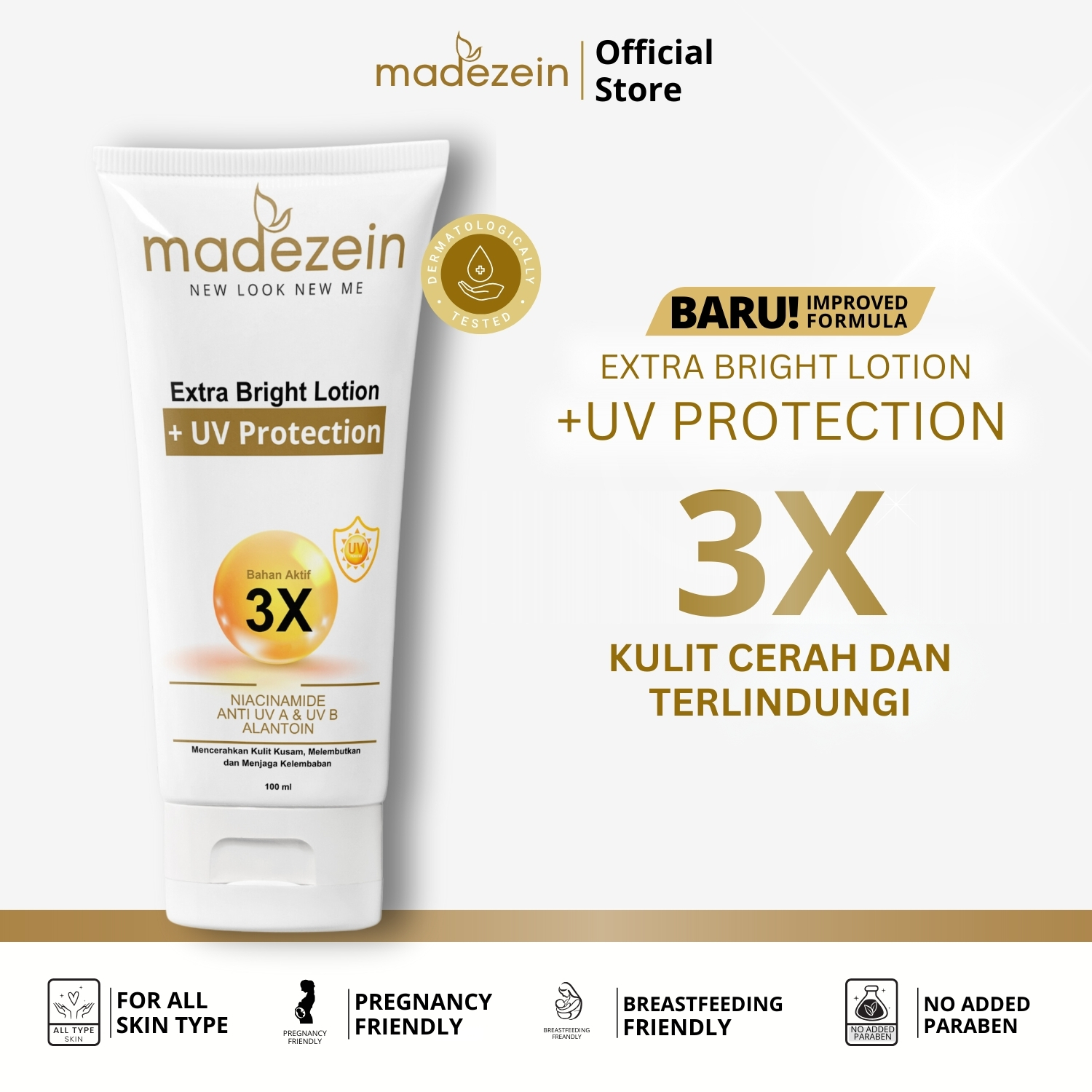 Body Lotion - Extra Bright Lotion +UV Protection
